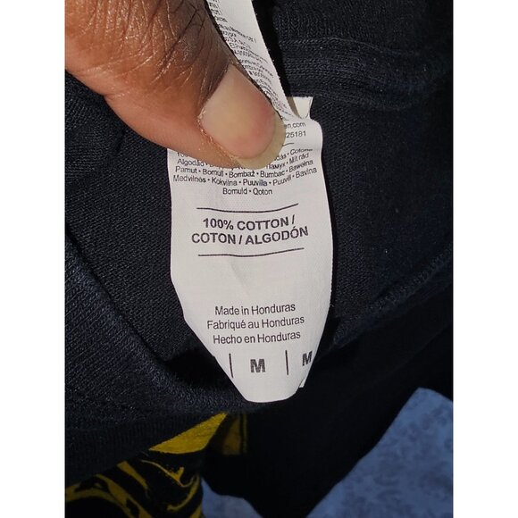 Vintage Men's "Last of Us" Caution Medium 100% Cotton Black & Yellow Graphic Tee - Picture 3 of 4